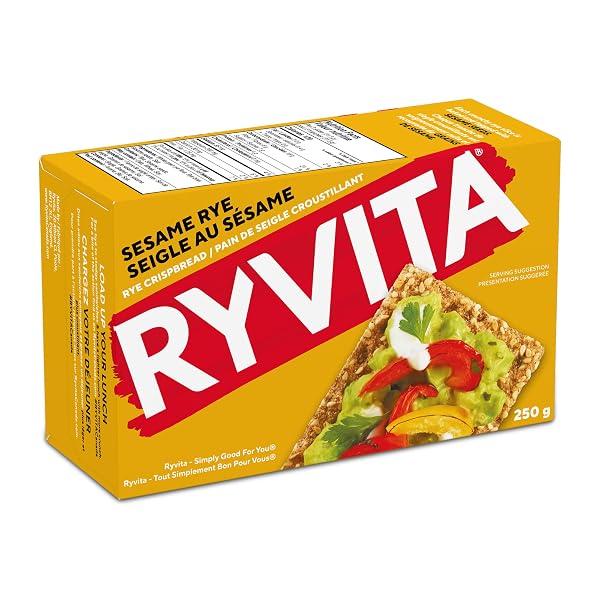 RYVITA SESAME RYE CRISPBREAD, 125 GR