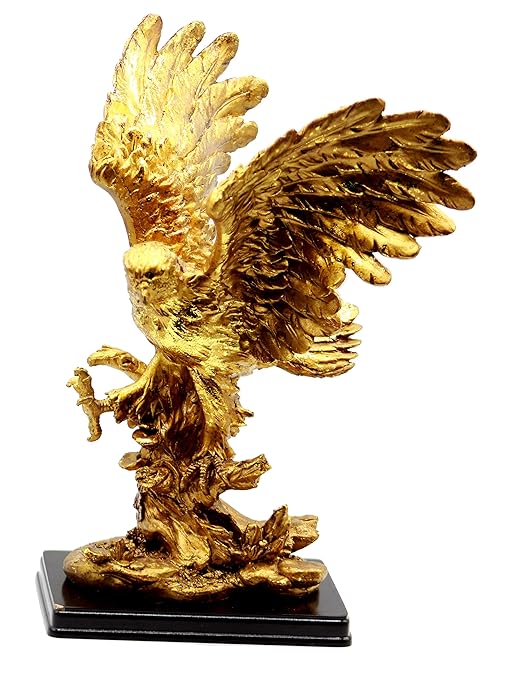 115 Golden Eagle Sculpture Home Decoration Statue And Figurines Wildlife Bird Gifts Art Spreading Wings For Success By Crystal Collection