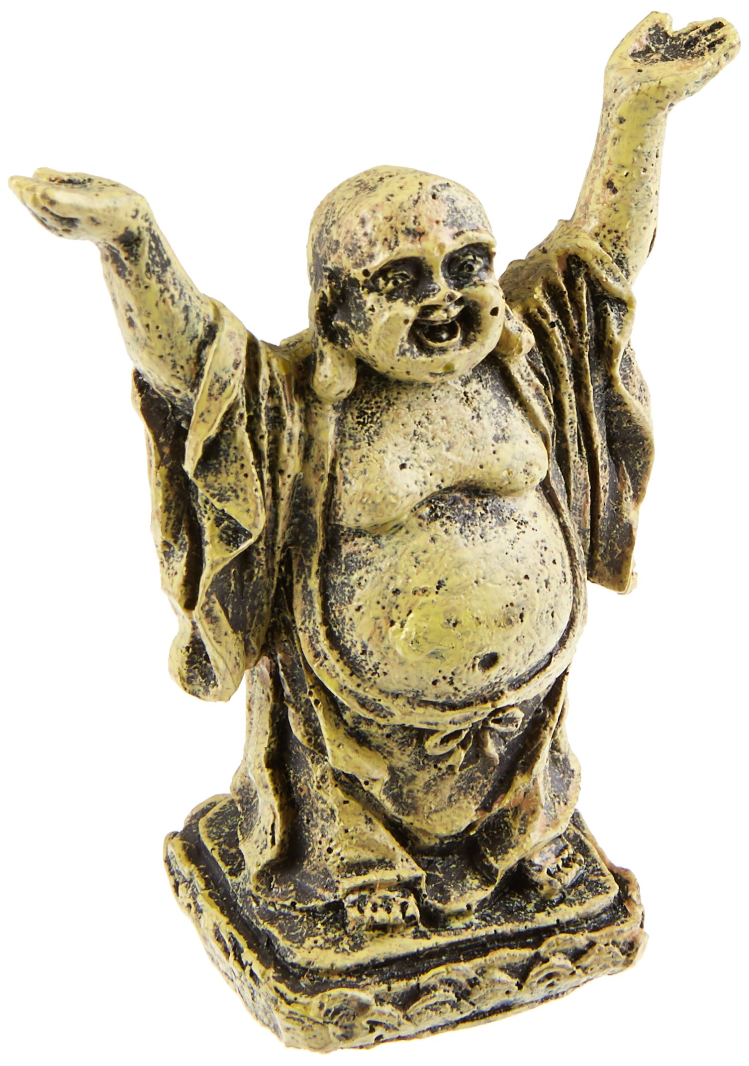 Penn-Plax (RR563 Mini Standing Buddha Aquarium Ornament | Great a Calming Decor Look for Your Tank | Stands 4" Tall