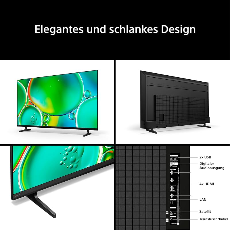 BRAVIA 2II 75 Zoll Fernseher, 4K Smart TV (Google TV), X1 Prozessor, 4K-Upscaling, Fernseher mit Dolby Atmos und DTS:X, PS5-Kompatibilität, 75S20M2, Modell 2026