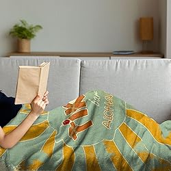 Ambesonne Tiki Bar Soft Flannel Fleece Throw