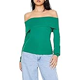 Forever 21 Womens Fitted Off-The-Shoulder Sweater