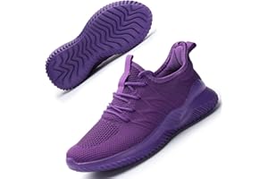KAPSEN Women's Running Shoes Ladies Slip on Tennis Walking Sneakers Lightweight Breathable Comfort Work Gym Trainers Stylish Shoes