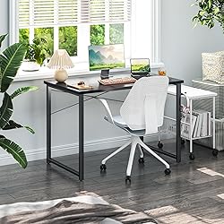 Coleshome 40 Inch Computer Desk, Modern Simple