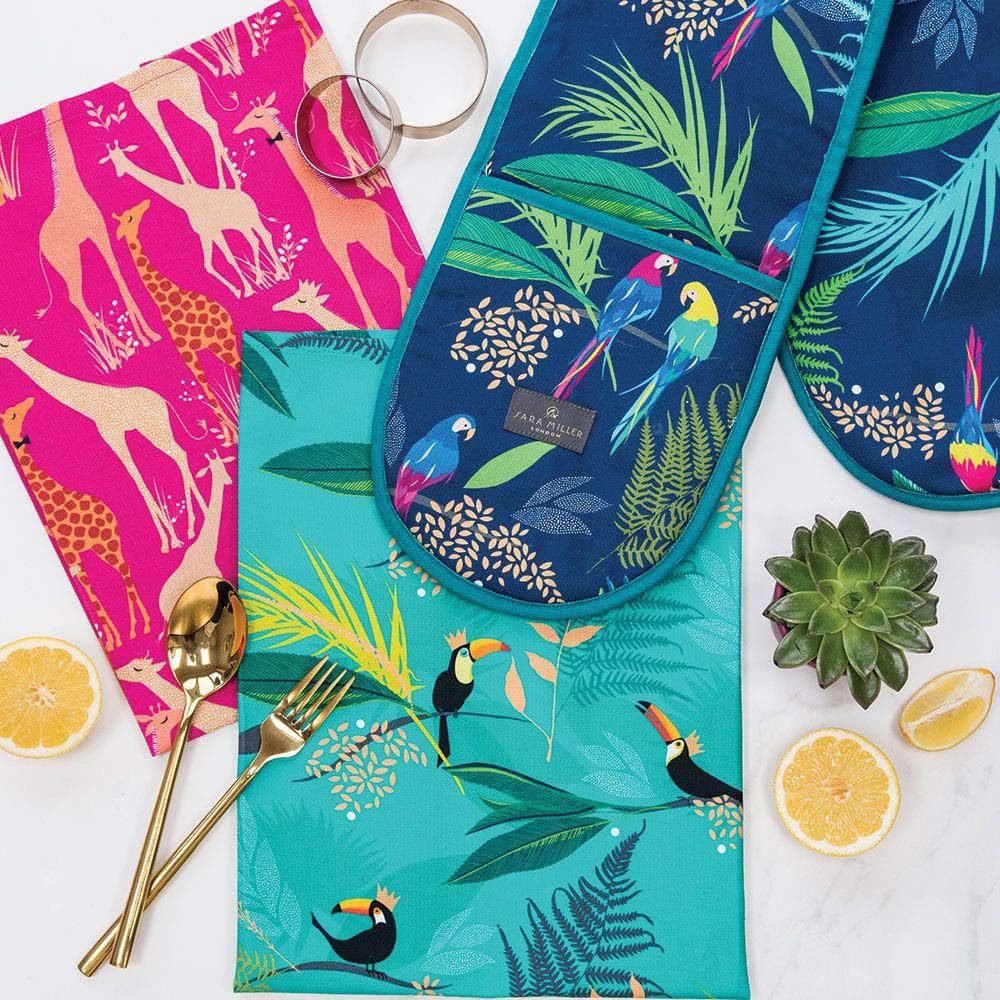 Sara Miller 295280Z Toucans Repeat Adult Apron in Presentation Box, Multicoloured - Image 3
