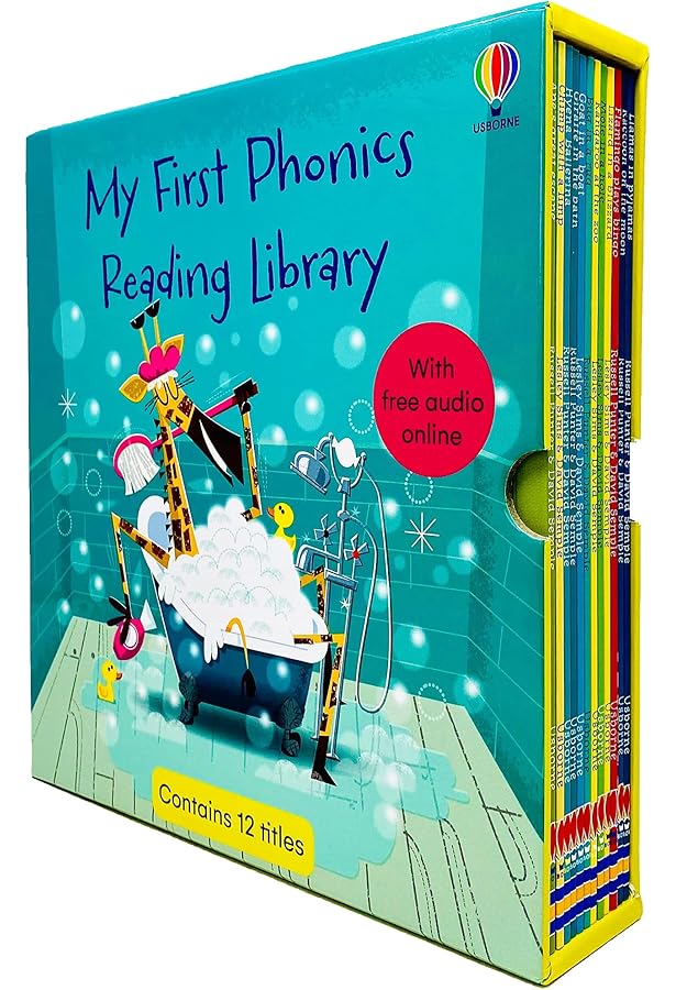 Usborne My First Phonics Reading Library 15 Books Collection Box