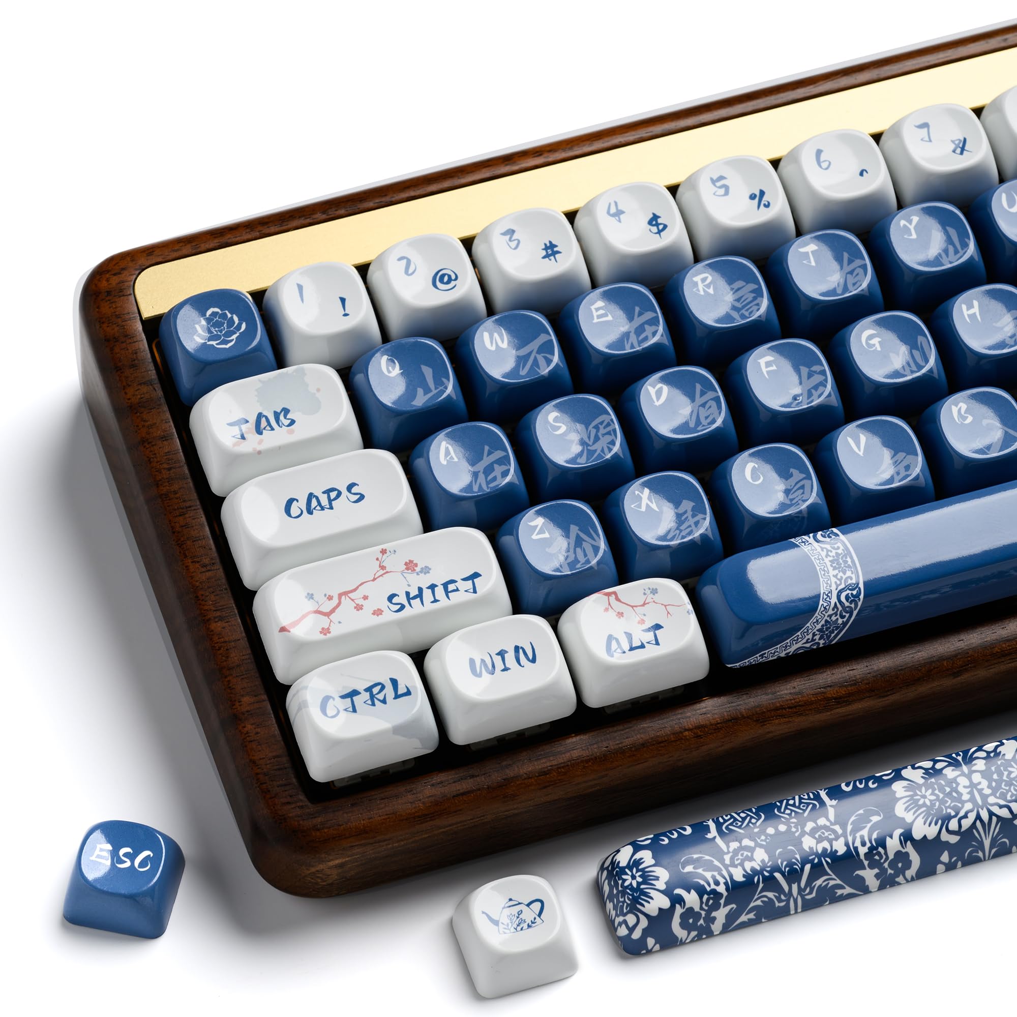 Hkfos XVX Ceramic Glaze Coating Keycaps, MOA Keycap