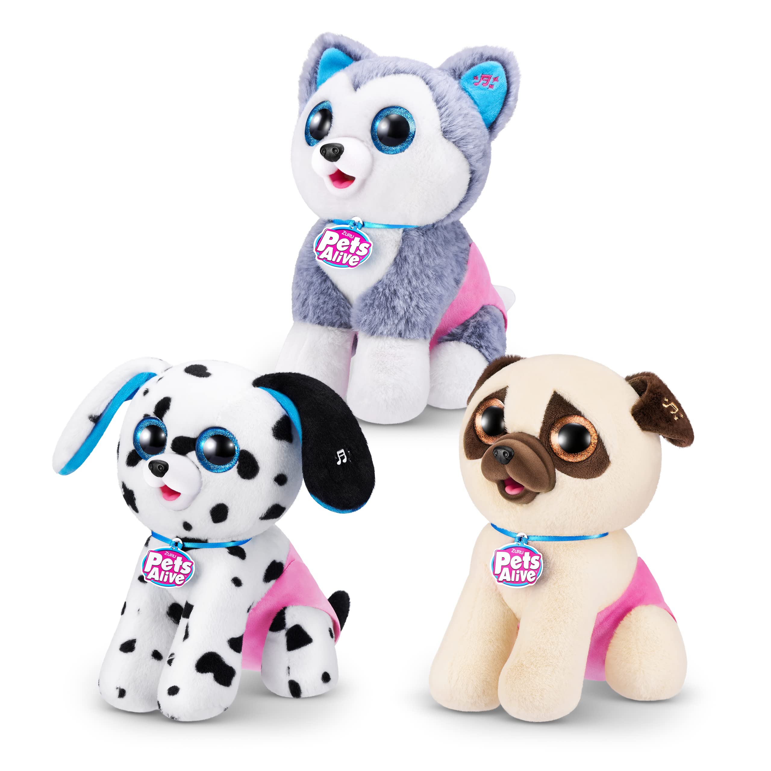 Pets Alive Pooping Puppies (Pug) by ZURU Surprise Puppy Plush, Ultra Soft Plushies, Interactive Toy Pets, Electronic Pet Puppy for Girls and Children