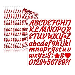 Llewyn 730 Pieces 10 Sheets Letter Stickers,Self