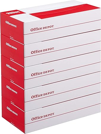 Amazon ティシュペーパー 0組 1ケース 5箱 12パック 業務用パック まとめ買い オフィスデポオリジナル ボックスティシュ Office Depot ティッシュペーパー