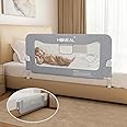 HOMEAL 47in Foldable Toddler Bed Rails with U-Shape Base, Bed Rail for Toddlers, Baby Bed Rail Guard for King Size Bed Queen Size Bed Full Size Bed Twin Size Bed, Bed Rail for Baby, Grey