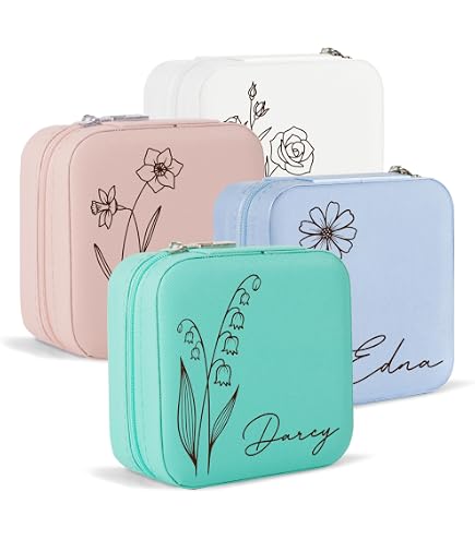Teamoy Trousse à Bijoux de Voyage, Boîte de Rangement Multifonctionnel