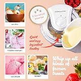 Andrew James Ice Cream Maker 1.5L – Home Frozen Desserts White view 5