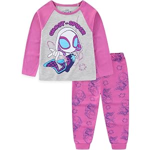 Marvel Spider-Gwen Girls Long Sleeve Shirt and Pants 2 Pc Set Little Kids