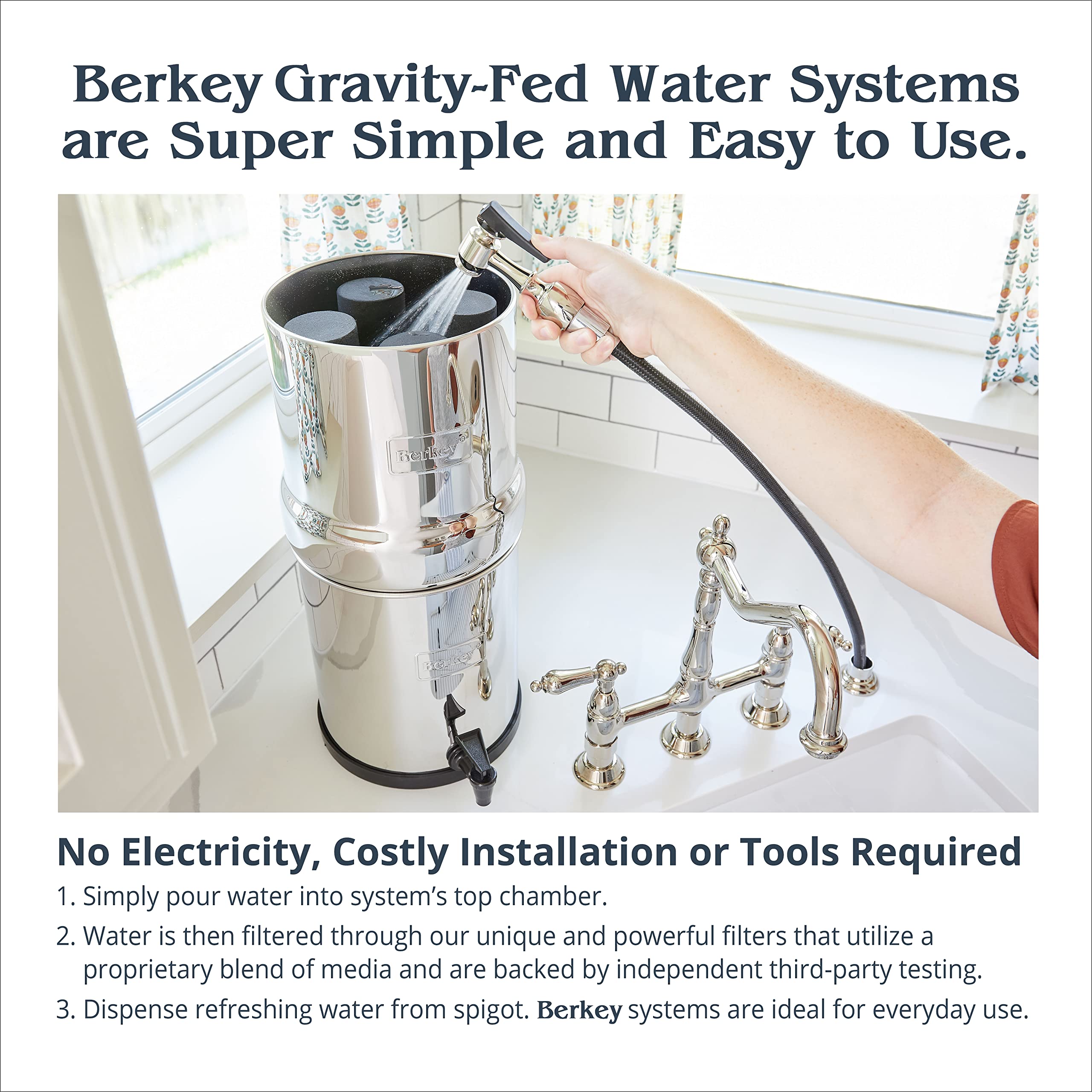 Mua Royal Berkey Gravity-Fed Water Filter System with 2 Black Berkey ...