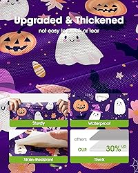 Pureegg Plastic Table Cloth Disposable 10 Pack, 54