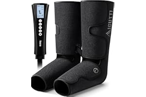 AICUTTI Professional Air Compression Leg and Foot Massager with Heat - Christmas & Birthday Gifts for Men & Women, Improved Circulation & Pain Relief, Ideal for Parents on Mother's Day & Father's Day