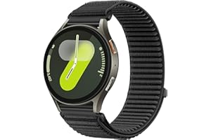 ZZMY Nylon Loop Strap Compatible with Samsung Galaxy Watch 7/6/5/4/FE 40mm 44mm Bands, for Garmin Vivoactive6/5/3 Breathable 
