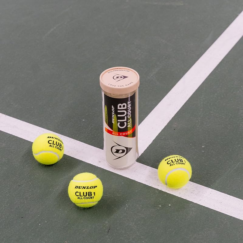 Dunlop Pelotas de Tenis Club All Court, 3 Pelotas