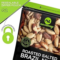 NUT CRAVINGS - Brazil Nuts Roasted & Salted - No