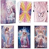 Mekasthos Tarot Cards with Guide Book for Beginners Original Unique Pretty Tarot Oracle Deck Set with Guidebook Standard Size 78 Cards Everyday Witch Decks