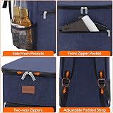 Lifewit 21L Soft Cooler Backpack with Hard Liner Dark Blue 30 Cans view 6