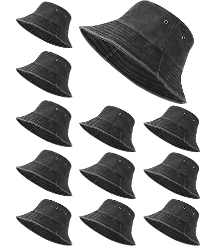 Toulite 10 Pcs Sublimation Blank Bucket Hats for Heat Press  display picture 1