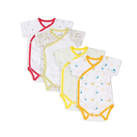 kimono short sleeve onesie