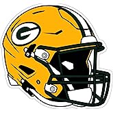 Siskiyou Sports NFL Green Bay Packers Helmet Auto Decal, Team Colors, One Size