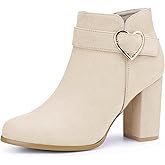 Perphy Buckle Chunky Heels Ankle Boots for Women