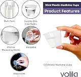 volila 300 Pack 30ml Disposable Medicine Cups Translucent PP view 3