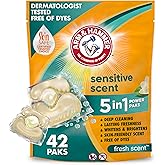 Arm & Hammer Sensitive Fresh Scent 5-IN-1 Power Paks, 42 count