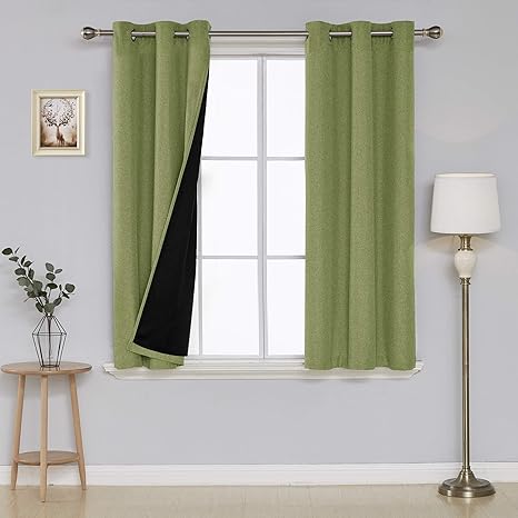 Deconovo 100 Percent Blackout Curtains With 3 Pass Energy