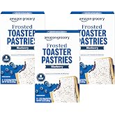 Amazon Fresh, Frosted Blueberry Toaster Pastries, 8 Count (Pack of 3)