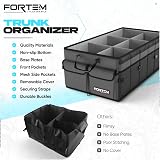 FORTEM Car Boot Organiser Collapsible SUV Storage 85L 600D Oxford view 7
