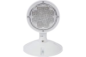 Morris Products Remote Emergency Light Head – Single Head LED Lamp, Weatherproof Emergency Exit Lighting – 3.6 Volts, 1.7 Watts, White, (73126)