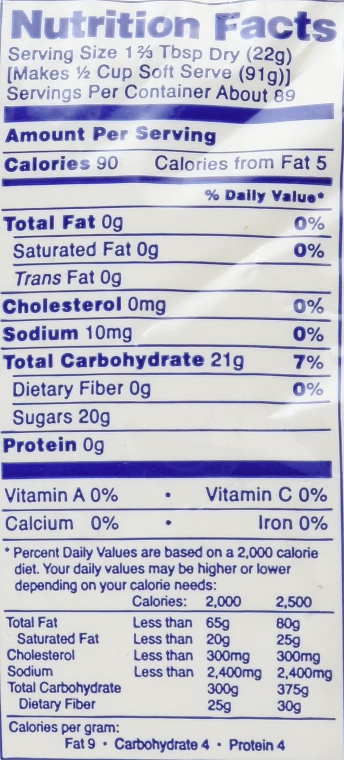Dole Whip Ice Cream Nutrition Facts Runners High Nutrition