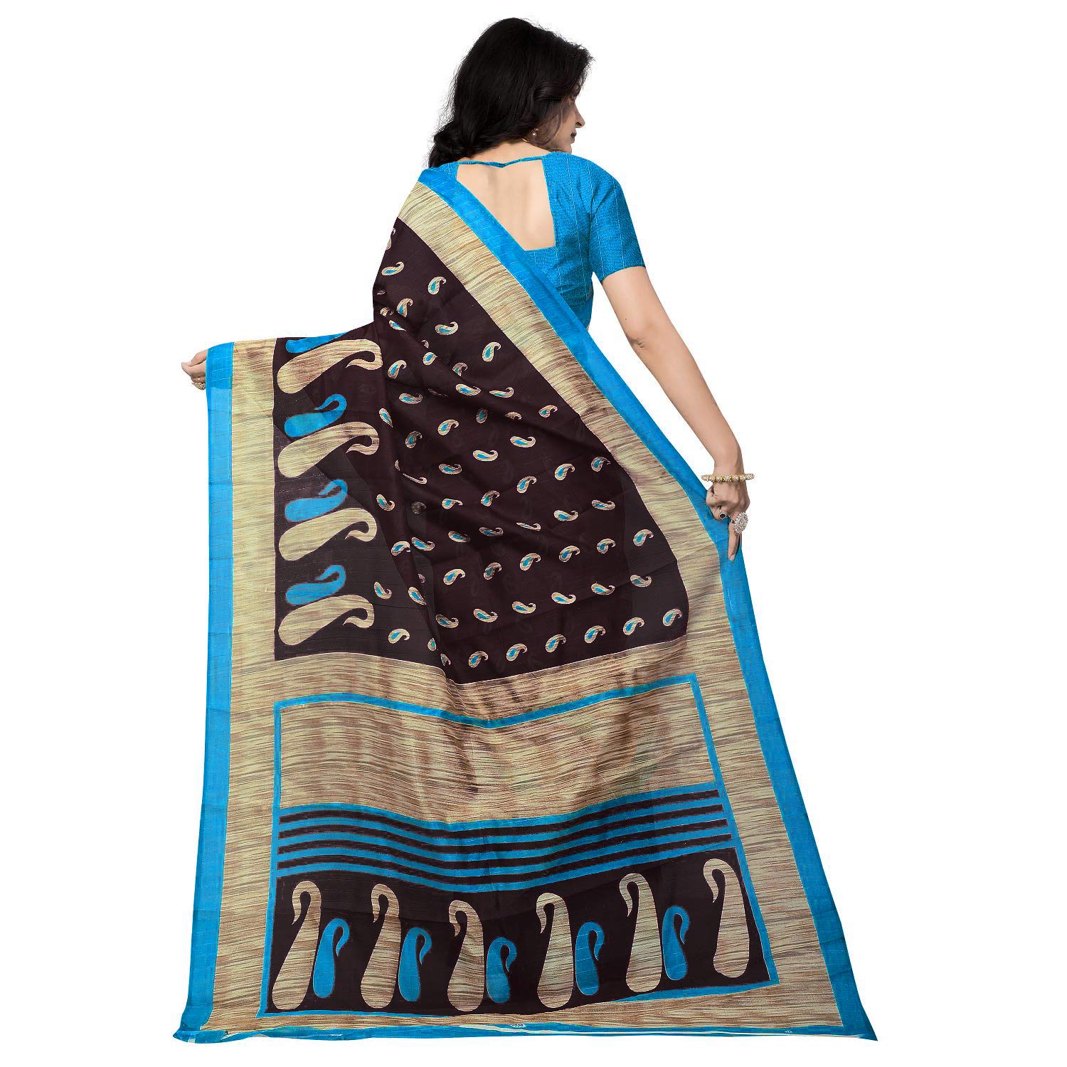 vimalnath synthetics saree bhagalpuri saree with blouse piece