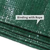 KAV 4 x 6 ft Green Tarpaulin 120 GSM Waterproof Eyelets Heavy Duty Cover view 8