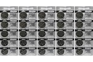 25 Energizer 2032 Battery CR2032 Lithium 3v (5 Packs of 5)