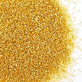 Gold Sanding Sugar - Sparkling Sugar Crystals for Baking Decorations (130g/4.6oz) - Edible on Cookies, Cupcakes, Cakes, Ice Cream | Wedding, Party, Valentines Sugar Sprinkles