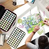 ARTDOT 120 Slots Diamond Painting Storage Box with 162pcs Tools Pink view 5