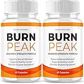 (2 Pack) Burn Peak Capsules BurnPeak Loss Support Formula Supplement Pills Natural Vitamin Maximum Energy Pre Workout Booster Healthy Digestion Sexy Slim Body Wellness Sculpt Reviews Pastillas (120ct)