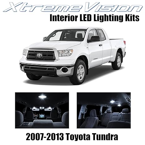 Xtremevision Interior Led For Toyota Tundra 2007 2013 14 Pieces Pure White Interior Led Kit Installation Tool