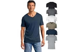True Classic Mens V Neck T Shirts - Cotton V Neck Shirts for Men, V-Neck Mens T-Shirts and Undershirts for Men Pack/Singles