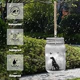 MLOQI 2 Pack Solar Hanging Lanterns Outdoor Dog Silhouette Garden Lights view 4