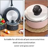 Xiaomoyu 4 Pcs Pot Lid Knob Replacement Bakelite Handles Universal view 4