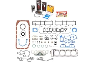 Domestic Gaskets Engine Rering Kit FSBRR2000 Compatible With 85-95 Toyota 4Runner Pickup Celica 22R 22RE 22REC Full Gasket Set, Standard Size Main Rod Bearings, Standard Size Piston Rings