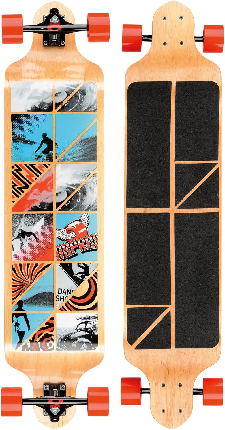 Osprey Complete Twin Tip Longboard Skateboard - Multiple Styles