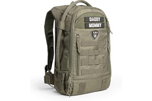Tactical Baby Gear Daypack 3.0 Tactical Diaper Bag Backpack and Changing Mat (Ranger Green)